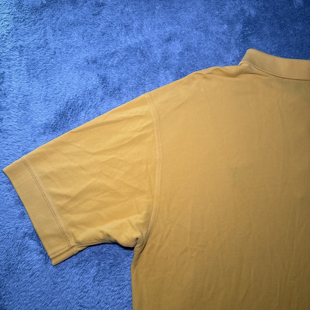 West Virginia University Men's XL Cutter & Buck Short Sleeve Yellow Polo Shirt - Picture 16 of 16